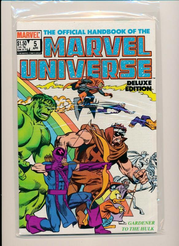 Set of-12 MARVEL UNIVERSE HANDBOOK DELUXE EDITION#1-11 VF (PF749) 