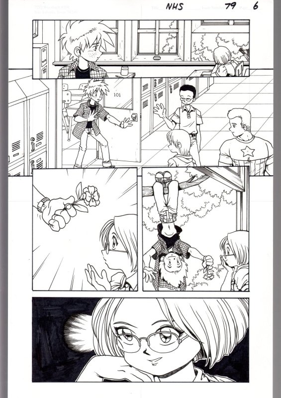 Ninja High School #79 Page 6 Original Comic Book Art- Ben Dunn