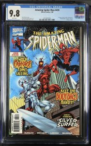 Amazing Spider-Man #430 CGC 9.8 WHITE Pages Marvel 1998 Cosmic Carnage MCU?