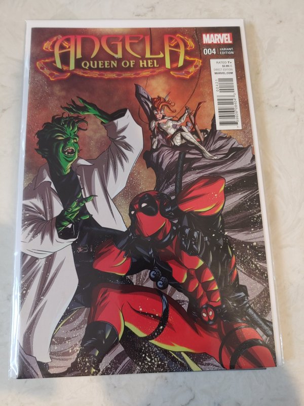 ANGELA QUEEN OF HEL 4 1:10 INCENTIVE VARIANT DEADPOOL RARE 2 0 1 5 AVENGERS