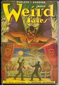 Weird Tales 3/1949-Matt Fox horror cover-Theodore Sturgeon-Robert Bloch-VG-