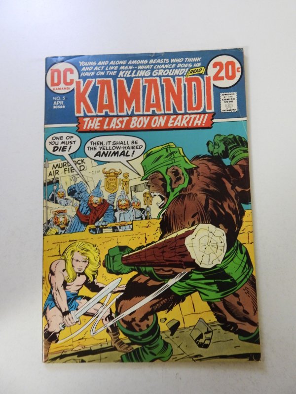 Kamandi, The Last Boy on Earth #5 (1973) FN- condition