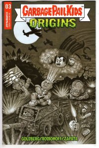 Garbage Pail Kids Origins #3 Cover G 20 Copy Variant Edition Bunk Black & White