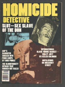 Homicide Detective #3 1/1982--Violence-crime-exploitation -hostility-Mobsters... 