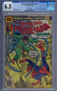 AMAZING SPIDER-MAN #157 CGC 6.5 DOCTOR OCTOPUS HAMMERHEAD 30 CENT PRICE VARIANT