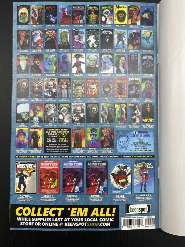 Mark Spears Monsters #8 A71 Glow In The Dark 1:666.67 BLIND BAG VAR VF+ PROSHIPS