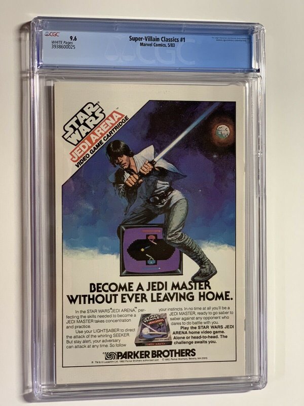 Super-villain classics 1 cgc 9.6 wp marvel galactus origin 1983