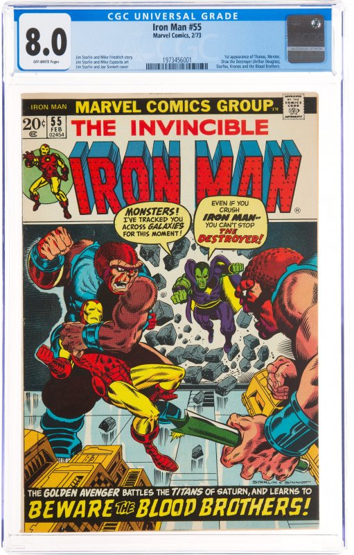 Iron Man #55 (Marvel, 1973) CGC Graded 8.0