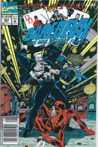 Daredevil #307 (Newsstand) VF/NM ; Marvel | Dead Man's Hand 1