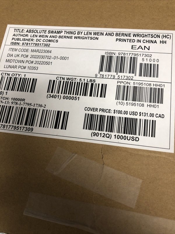 Absolute Swamp Thing (2022) DC HC Len Wein
