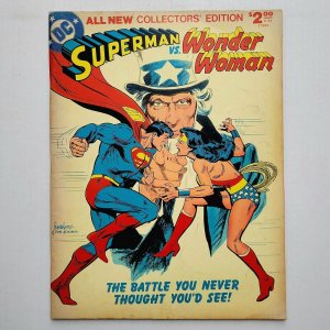 DC All-New Collector's Ed C-54 (1978) SUPERMAN vs WONDER WOMAN! Treasury Size