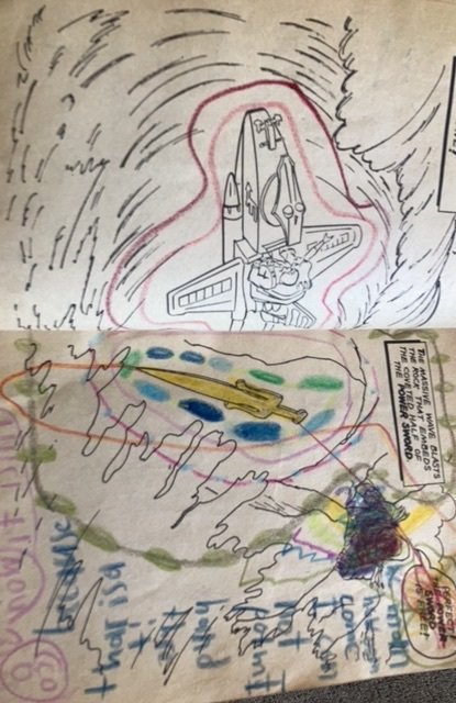 Masters of the Universe (1982) coloring book 1982,40% used