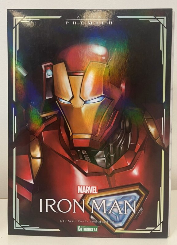 Kotobukiya Marvel ArtFX Premier Iron Man 1/10 Scale Pre-Painted Model Kit WH