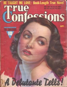 MAG: True Confessions 9/1939-Fawcett-pin-up girl-Zoe Mozert-Loretta Young-spi...