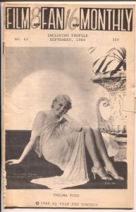 Film Fan Monthly #63 9/1966-Thelma Todd-Leonard Maltin-VG