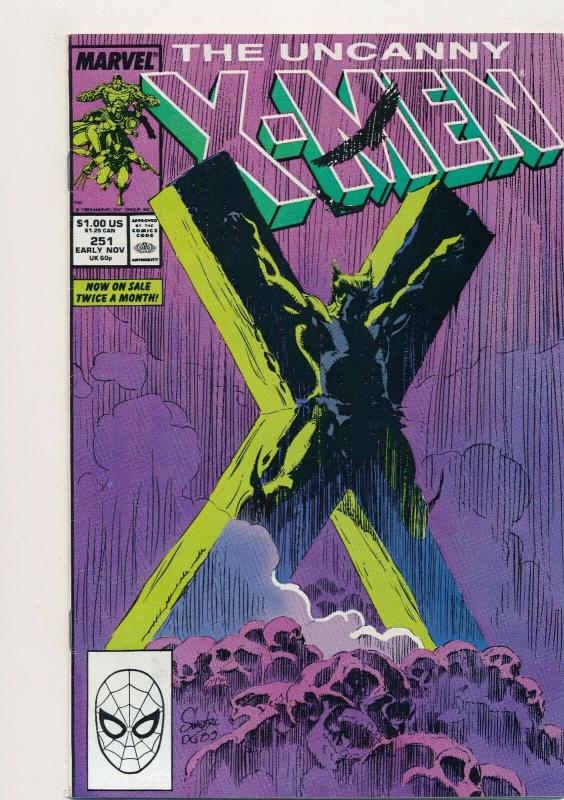 MARVEL Great SET!!! UNCANNY X-MEN #249-253 VG/F(PJ76) 