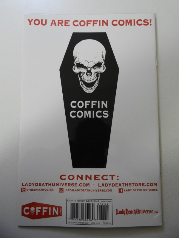 Lady Death: Apocalyptic Abyss #2 Raw Edition VF/NM Condition