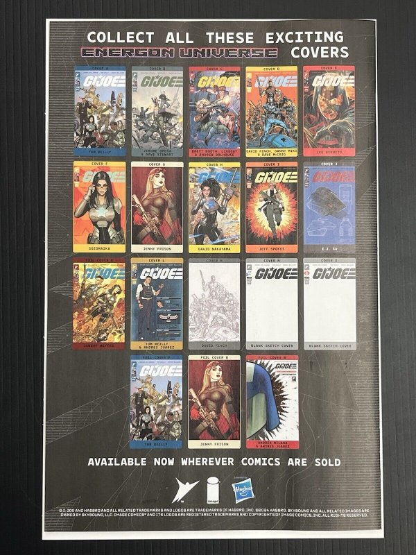 GI JOE #1 CVR J 1:50 E. J. SU DESIGN VAR IMAGE 2024 IN-HAND NM+ PROSHIPPER