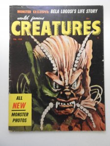 World Famous Creatures #3 (1959) Rare Early Monster Magazine! VG Condition!