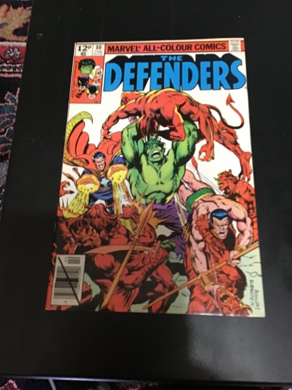 The Defenders #80 (1980) rare British pence variant! Aeroika! High-grade! VF/NM