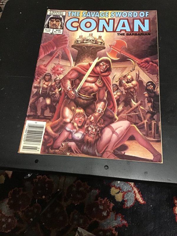 The Savage Sword of Conan #122 (1986) Decapitated head cover! High grade! NM-