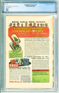 Amazing Fantasy #15 (1962) CGC .5 See description