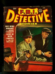 FBI Detective Stories Pulp April 1950-Crime Fiction- VG