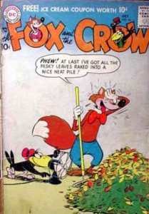 Fox and the Crow #44 FN ; DC | October 1957 All Ages Rake Leaves