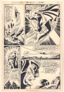 World's Finest Comics #211 p.10 - Superman Caught in Air 1972 art by Dick Dillin