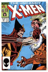 UNCANNY X-MEN #222 -- comic book -- 1987 -- WOLVERINE VS. SABRETOOTH
