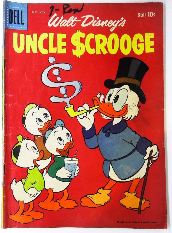 Uncle Scrooge (1953 series) #27, VG (Actual scan)