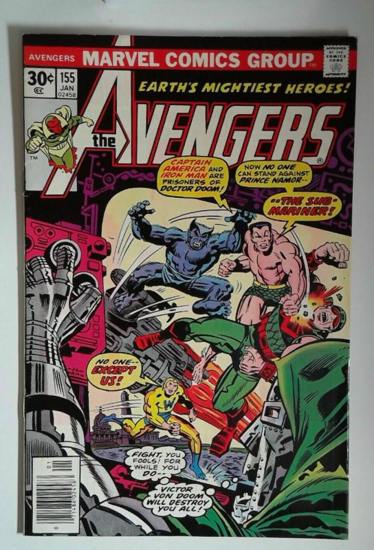 The Avengers #155 (1977) Marvel 7.5 VF- Comic Book