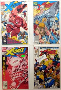 X-Force Lot of 4 #3, 9, 13, 16 (1991) Marvel Comics 1st Print Comic Books