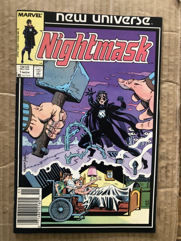 Nightmask #1 Newsstand Edition (1986)