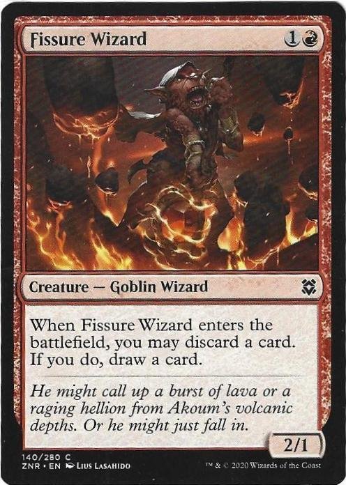 Magic the Gathering: Zendikar Rising- Fissure Wizard