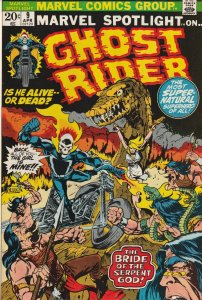 Marvel Spotlight On Ghost Rider # 9 VF/NM Marvel 1973 5th App  Ghost Rider [V8]