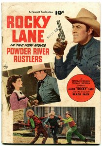 Fawcett Movie Comic 1050-Powder River Rustlers - Rocky Lane- Western VG-
