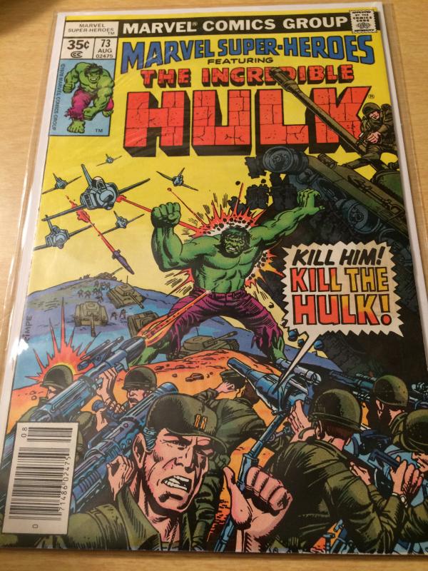 Marvel Super Heroes #73 featuring The Incredible Hulk