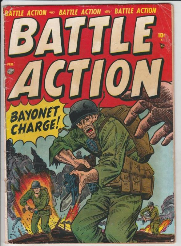 Battle Action #1 (Feb-52) VG+ Affordable-Grade 