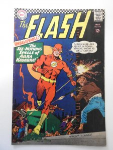 The Flash #170 (1967) VG Condition centerfold detached bottom staple, ink bc