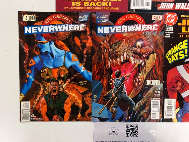 5 DC Comics Superman # 22+Neverwhere # 4 9+Outsiders # 17+JLA # 26 23 JS50
