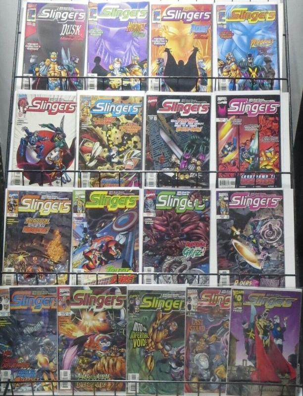 SLINGERS (Marvel, 1998) #1-12, plus Variants and Wizard 0 issue. Spider-Man!VFNM