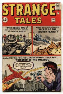 STRANGE TALES #102 1962-MARVEL-HUMAN TORCH-JACK KIRBY vg
