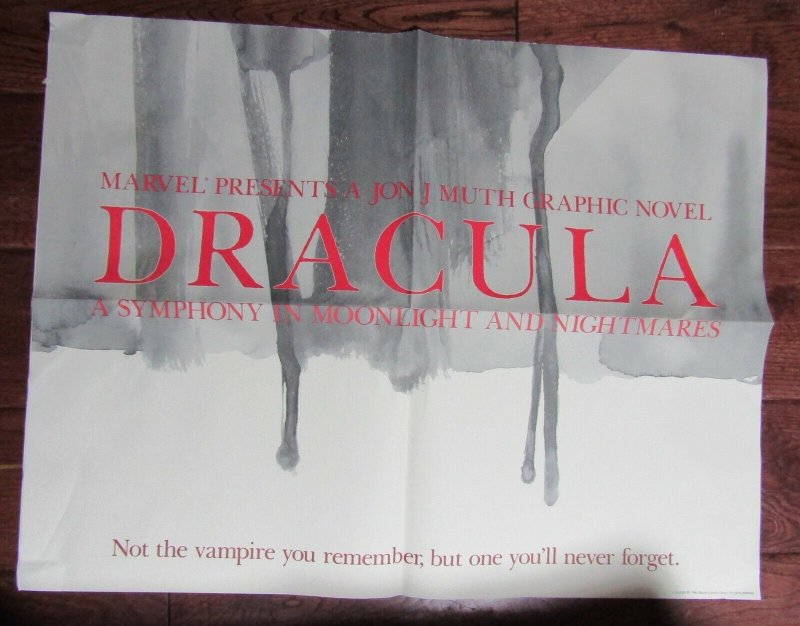 1986 MARVEL DRACULA Symphony Moonlight Nightmares 23.5x36 Poster by Jon J Muth