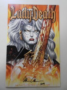 Lady Death #1 Fire Edition NM Condition! Signed W/ COA!