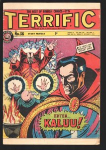 Terrific #36 1967-British ed.-Dr. Strange cover-Origin of  Ancient One-Avenge...