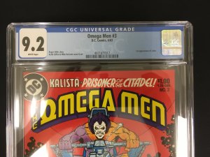 Omega Men #3 CGC 9.2 NM- (DC 1983) 1st Lobo! White pages New slab!