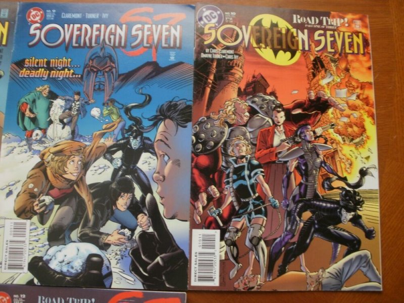 6 Near-Mint DC SOVEREIGN SEVEN (S7) #7 8 9 10 11 12 (1996) Claremont Turner Ivy