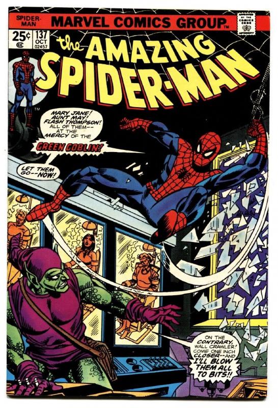 AMAZING SPIDER-MAN #137 comic book-2ND HARRY OSBORN GREEN GOBLIN