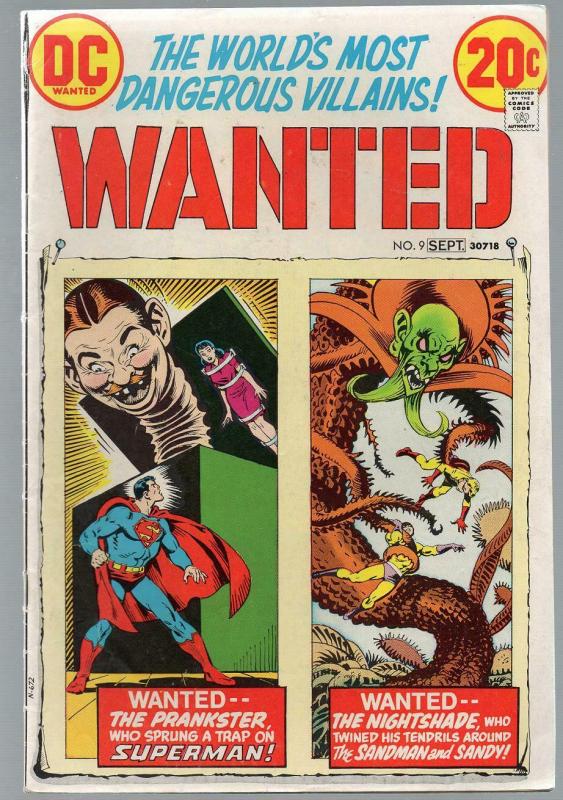 WANTED (1972)  9 VG Sept 1973 Sandman/ Nightshade